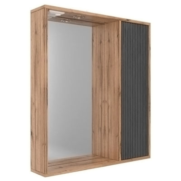 Зеркало-шкаф Ренессанс 60 вотан/графит матовый GOLDEN FOX