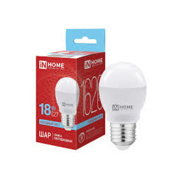 Лампа св/д Е27 LED-шар-deco 18Вт 6500К  IN HOME