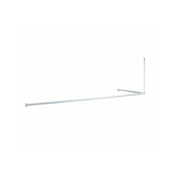 Карниз для ванной П-Г-образный 90*90*90, 90*180 белый Iddis 040A200i14