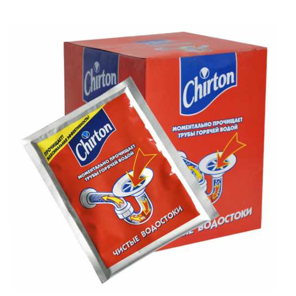 Средство для прочистки труб горячей водой Chirton 80гр