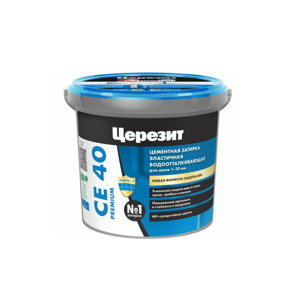 Затирка Ceresit CE40 Premium серебристо-серая 1кг
