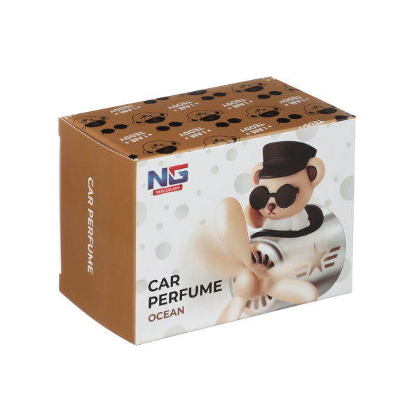 NEWGALAXYАроматизатор в формеМедведя, белый, 2,4 гр., ocean