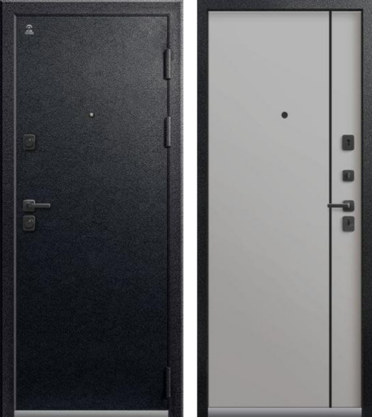 Дверь С-106 Черный муар - Кашемир сильвер 2025 860*2050  L Центурион