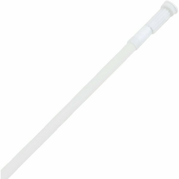 Карниз для ванной 70-120см алюминий белый РЫЖИЙ КОТ