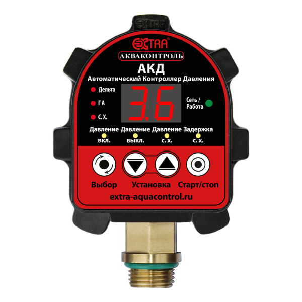 Автоматический контроллер давления воды АКД-10-1,5 Extra Акваконтроль