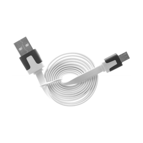 Кабель для зарядки USB - microUSB 1м белый ACCZ-3015 OLTO