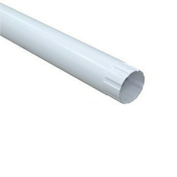 Труба водосточная D100*1000 (9003) белый (Профсталь) Дефект