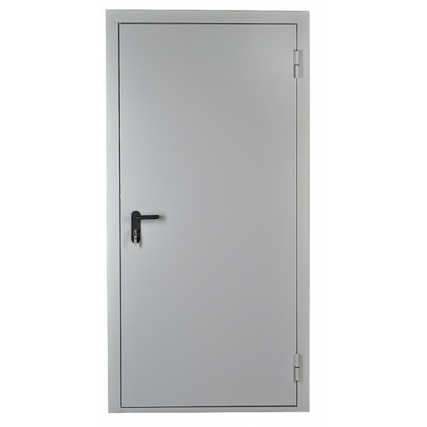 ДМП-01 EI 60 (Ширина, мм: 880, Высота, мм: 2090, Открывание: Правое, Тип короба: Один притвор, Осн.замок: WDP 1739, Цилиндр: 90 мм ключ-ключ, Ручка: ПП, ПВХ черная, Цвет: RAL 7035, Наличник: Стандарт, Порог: Стандарт (40 мм), Металл: 1,2 мм, Доводчик: Сер