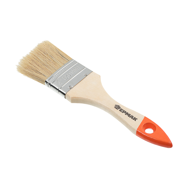 ЕРМАК Кисть малярная плоская "Стандарт" " нат. щетина 2" (50мм)