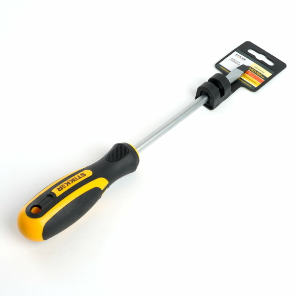 Отвертка SL8*150мм CrV двухкомпонентная рукоятка Stekker