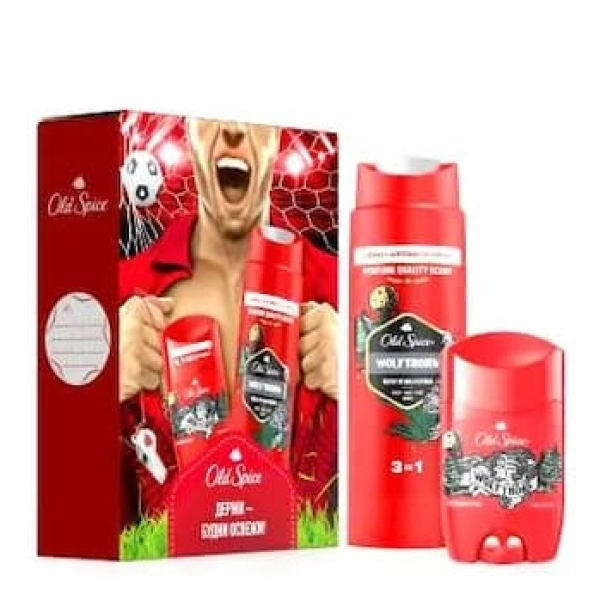 Дезодорант твердый 50мл+Гель для душа 250мл Wolfthorn ПН OLD SPICE