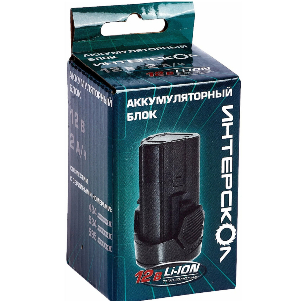 Аккумулятор 12В 2,0А/ч Li-Ion Интерскол