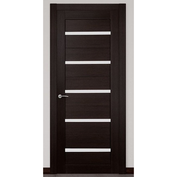 Венге полотно ДЮПЛЕКС стекло белое 700 VellDoris