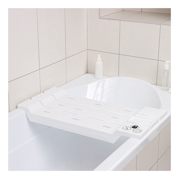 Сиденье на ванну пластик 68см белое