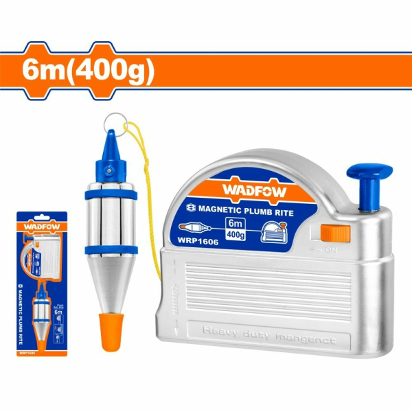 Отвес строительный магнитный 6м WADFOW