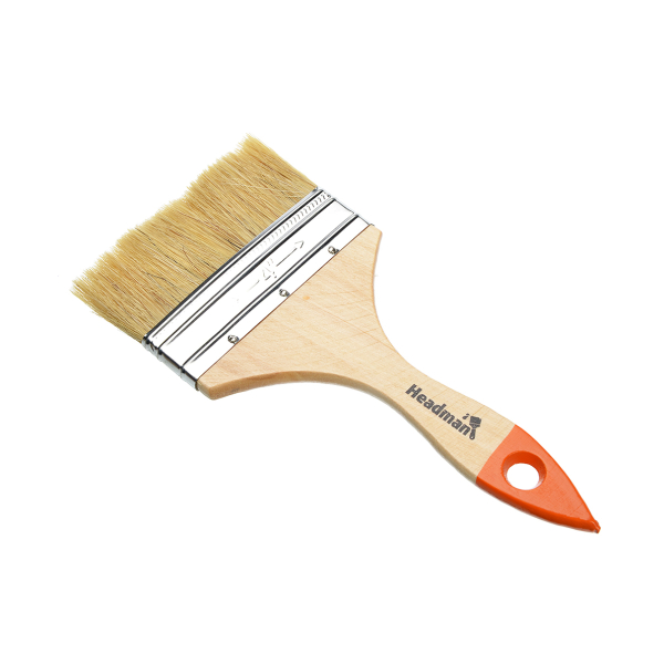 Кисть плоская 100мм HEADMAN Бейсик нат.щетина