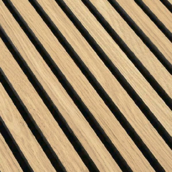 Аккустическая стеновая панель 35х12 мм  Белый дуб  2780х600х21 1/2