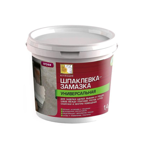 Шпаклевка-замазка для выбоин и трещен 7кг Коллекция