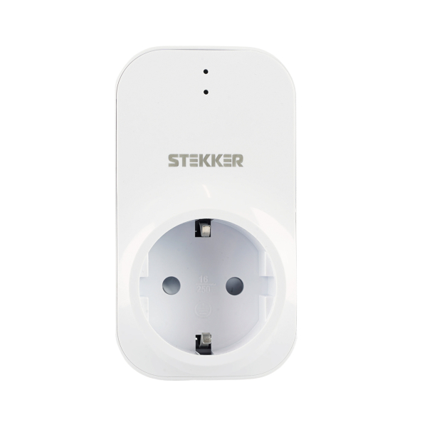 Реле напряжения в розетку 16A 230V белый VP-100W-3M 50687 STEKKER