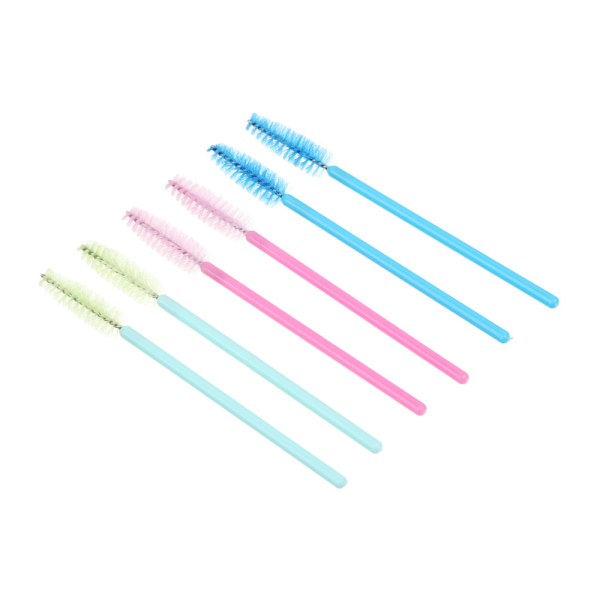 Набор щеточек для ресниц 6 шт тм ЮНИLOOK, 9,6см, 3 цвета