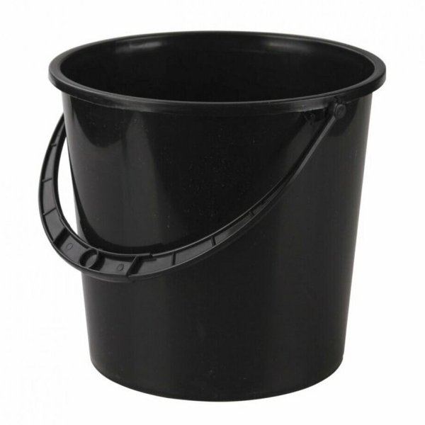 Ведро 12л черное 6113