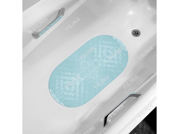 Коврик на присосках SPA 70*36см Массажный голубой AQUA-Prime