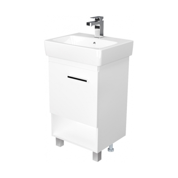 Тумба напольная Тера 50Н белый глянец (под умывальник Нео 50) 1MARKA