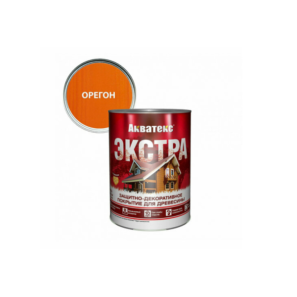 Защитное текстурное покрытие "Акватекс-Экстра" древесины Орегон 0,8л