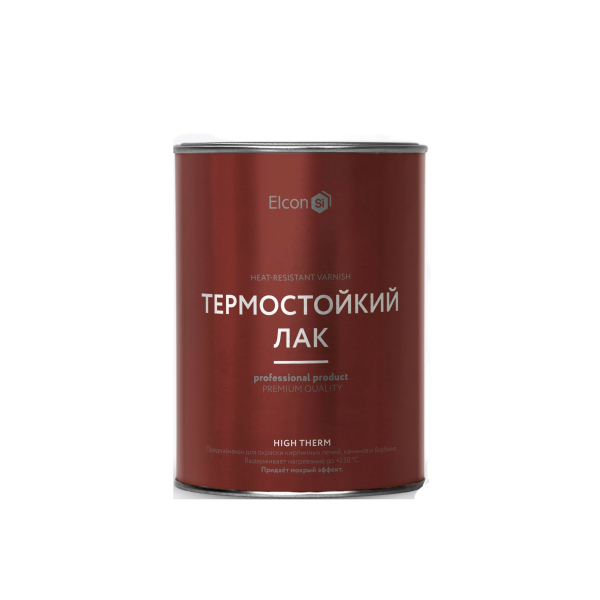 Лак термостойкий 0,8кг Elcon