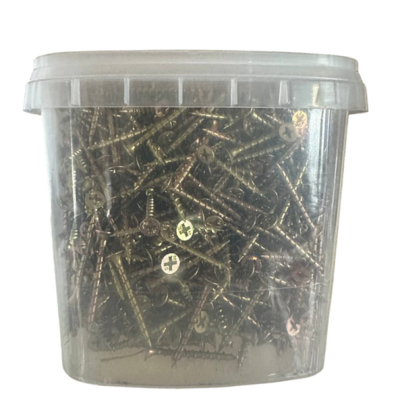 Саморез гипсокартон-дерево желтый 4,2*70 усиленный 250шт ведро ТД
