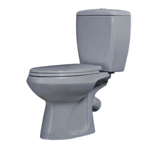 Унитаз-компакт ОК Элисса Премьер серый косой/нижний/пластик