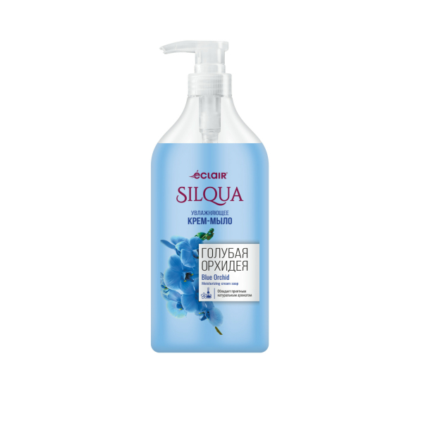 Жидкое крем-мыло 830мл Голубая Орхидея SILQUA