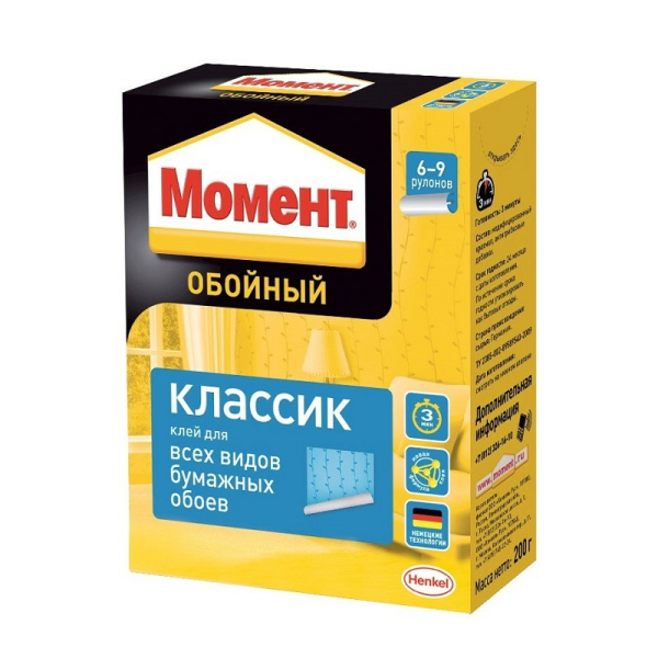 Клей обойный Момент Классик 200г