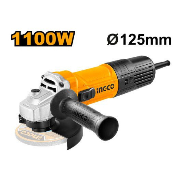 УШМ d125мм 1100Вт 12000об/мин INGCO INDUSTRIAL