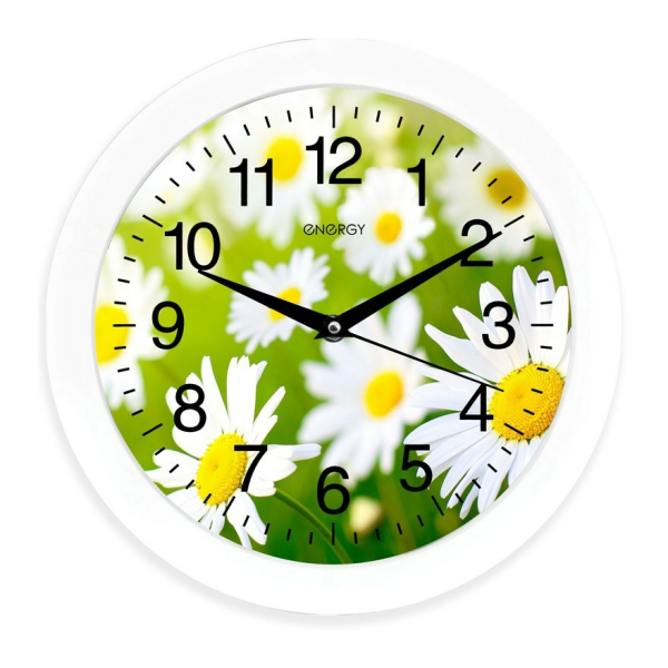 Часы настенные круг Ромашки EC-98  27,5*3,8см Energy