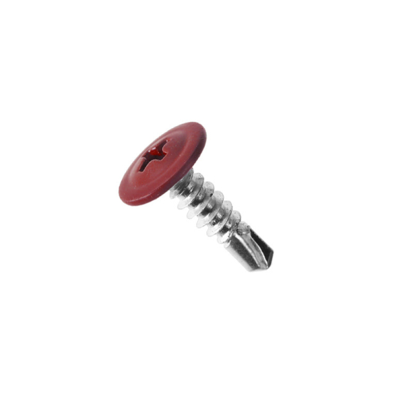 Саморез прессшайба сверло 4,2*16 RAL3005 красное вино