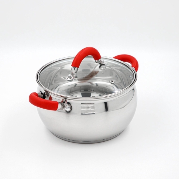 Кастрюля 2,5л нержавеющая сталь с крышкой капсульное дно индукция Вернер Доляна