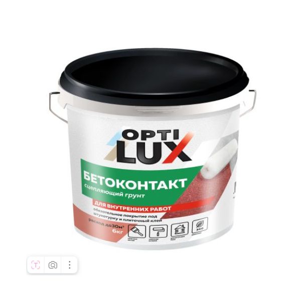 Грунтовка бетон-контакт 6кг OptiLUX
