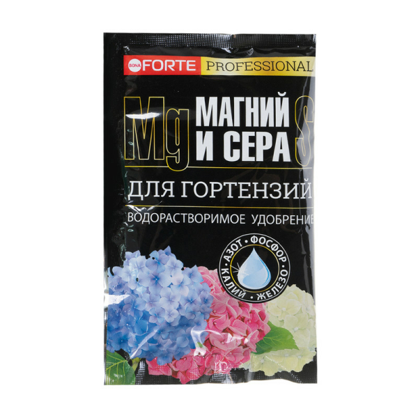 Удобрение Бона Форте для Гортензий и др 100гр Сера+Магний