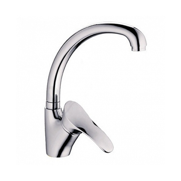 Смеситель для кухни однорычажный высокий излив L4101 Ligeya