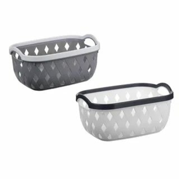 VETTA Корзинка для хранения, 25,5x10x7,5 см, 2 цвета, пластик