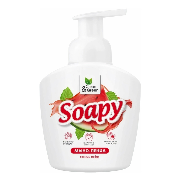 Мыло-пенка жидкое Soapy 400мл Сочный арбуз