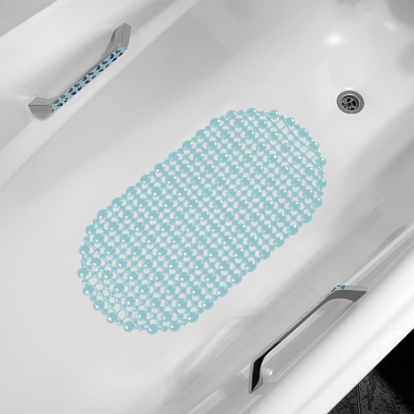 Коврик на присосках SPA 69*39см Морская галька зеленый AQUA-Prime