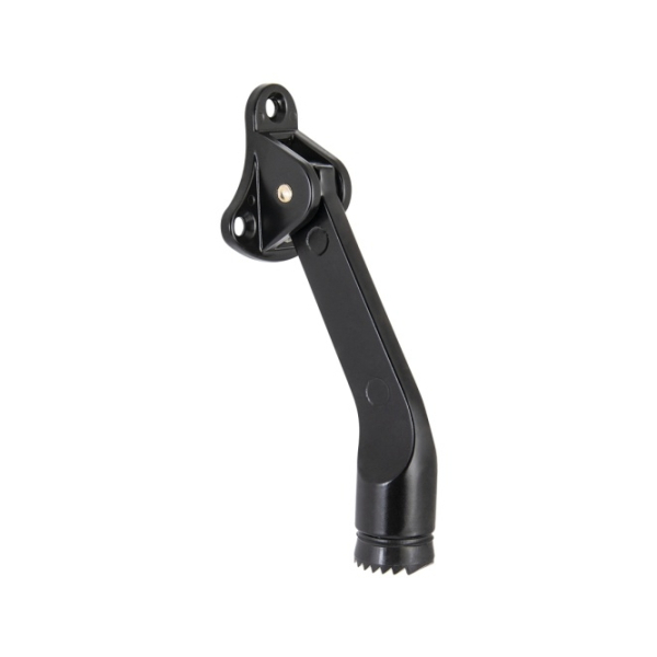 Упор дверной напольный козья ножка чёрный STOPPER-100 BL FUARO
