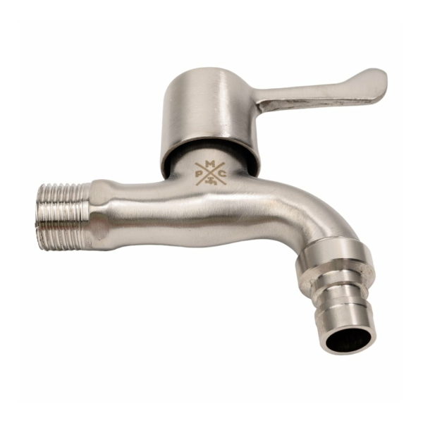 Кран водоразборный 1/2" нерж. сталь SUS124KR-1/2 РМС