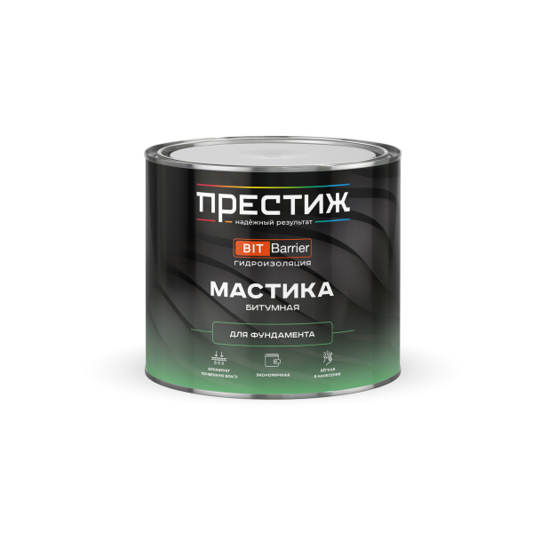 Мастика битумная для фундамента 2кг Престиж