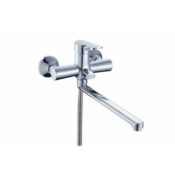 Смеситель для ванны однорычажный длинный излив цинк D2209 DIKALAN