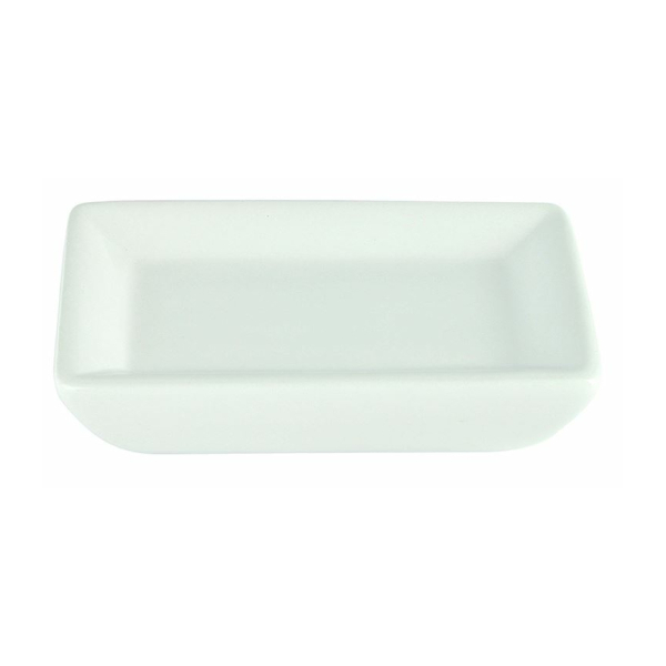 Мыльница настольная керамика белая Техно