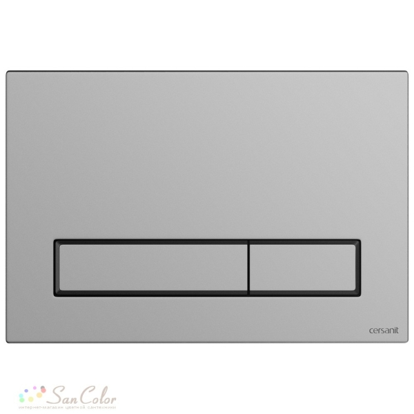 Кнопка смыва хром матовый Blick CERSANIT