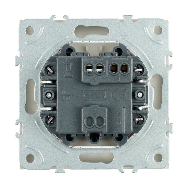 Выключатель СУ 1 кл. кашемир soft touch ЭМИЛИ RSW10-5103-08 STEKKER мех-зм под рамку